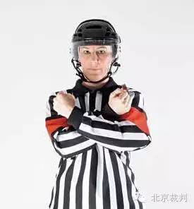 手势裁判,冰球比赛进球裁判手势