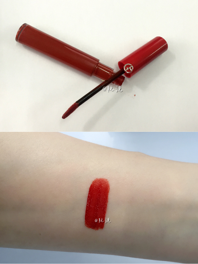 阿玛尼红管401和ysl黑管406对比,ysl黑管试色