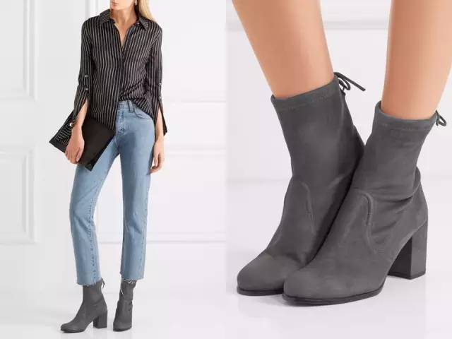 奶奶裤短靴时髦气质又流行,新款时髦2022年短靴子