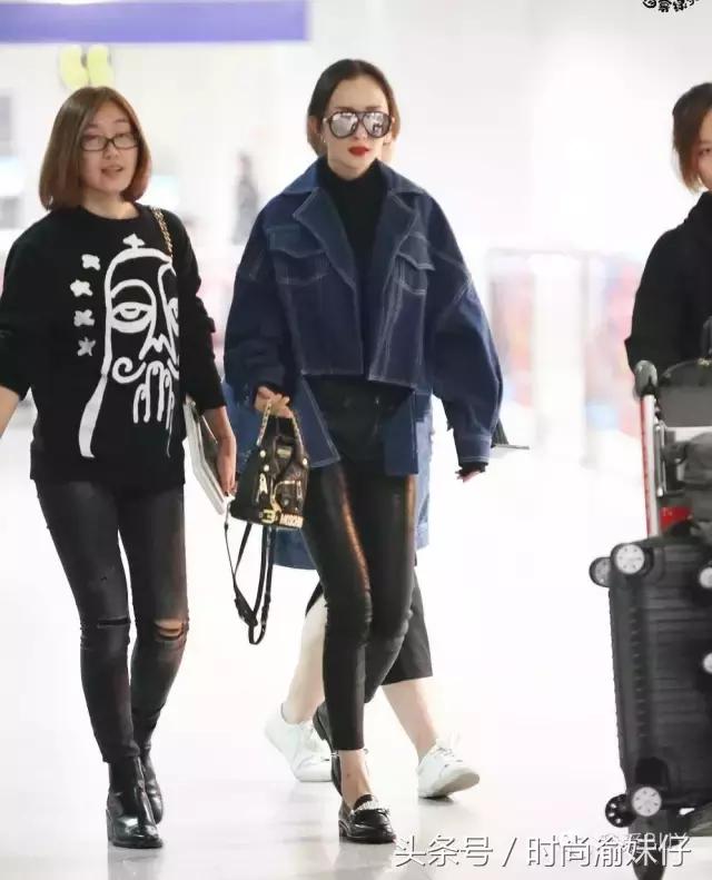 高圆圆杨幂冬季街拍look,杨幂同款回力鞋近期