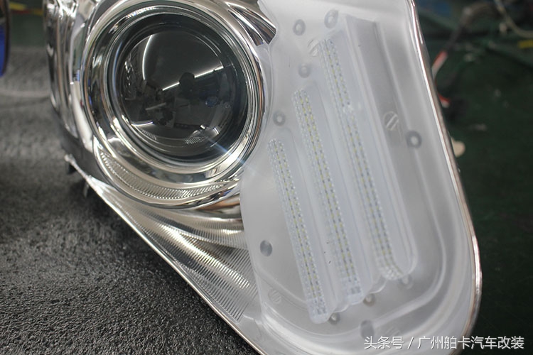 新飞度改装氙气大灯,新飞度改原厂led灯