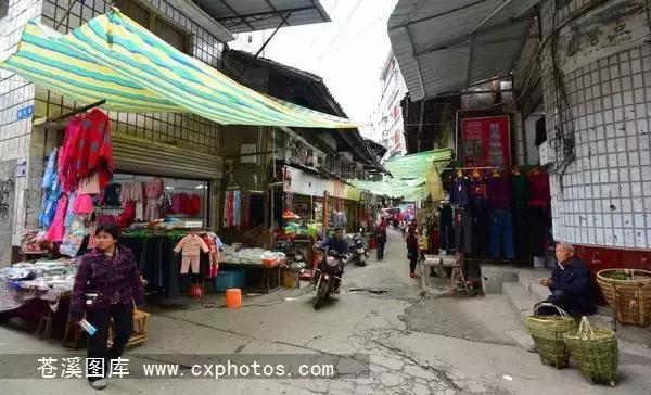 东溪古镇街景,苍溪县古镇全景图