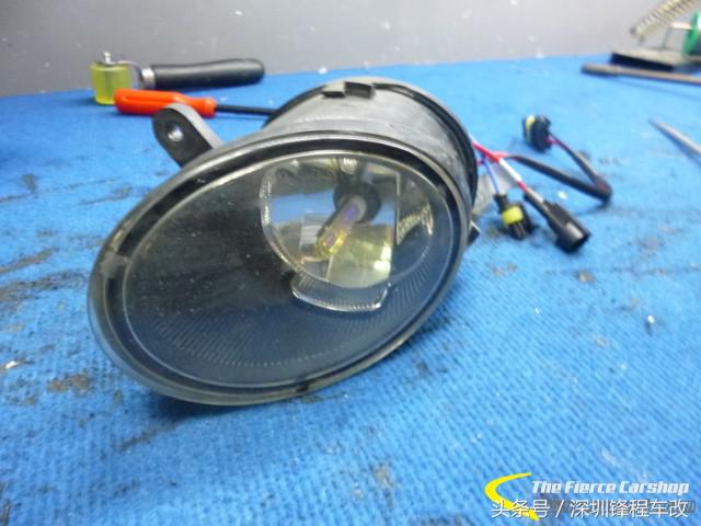奥迪a6原车海拉六透镜改灯,a6海拉五透镜