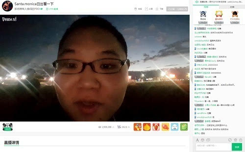 竞报：骚猪在美国开播看个日出都有百万观众！