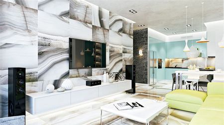 惊艳的客厅背景墙,小户型客厅装修图电视背景墙