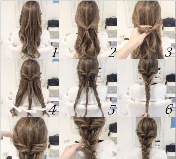 编发篇简单编发教程图解,自己一个人就可以编发的编发教程