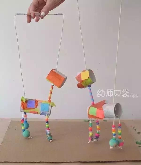 自制玩教具10以内分解,自制区域教具