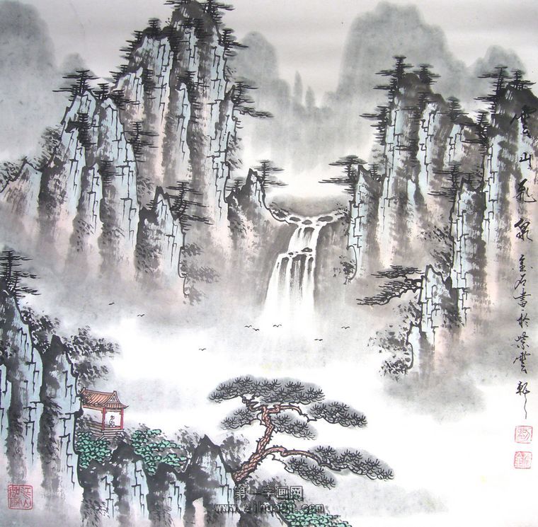 水墨山水画欣赏大全,水墨山水画欣赏贾又福