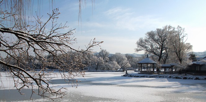 和初雪最温馨的相遇,和初雪撞个满怀