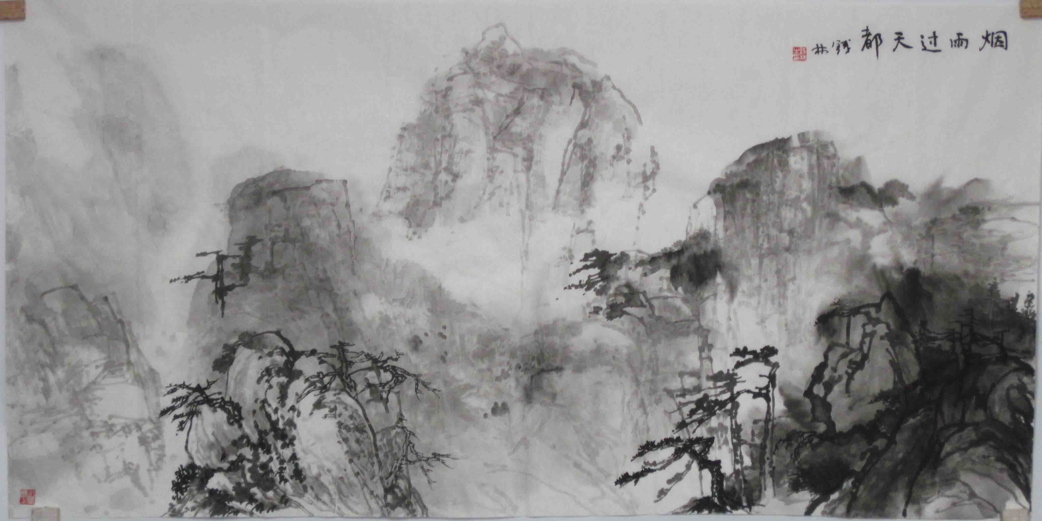 水墨山水画欣赏大全,水墨山水画欣赏贾又福