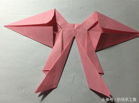 六方盒礼品盒蝴蝶结系法慢动作,蝴蝶结折纸大全简单又漂亮视频