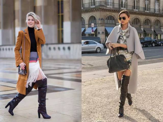过膝潮流长筒靴不会滑,今年冬季过膝靴还流行么