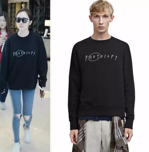 杨幂最新款卫衣,杨幂同款卫衣白色款爆款