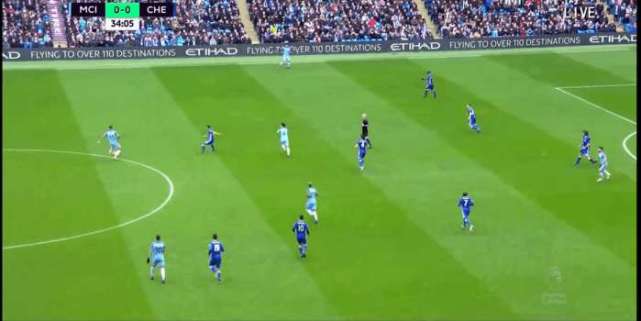 切尔西3:1曼城阿圭罗染红,回放曼城切尔西4-0