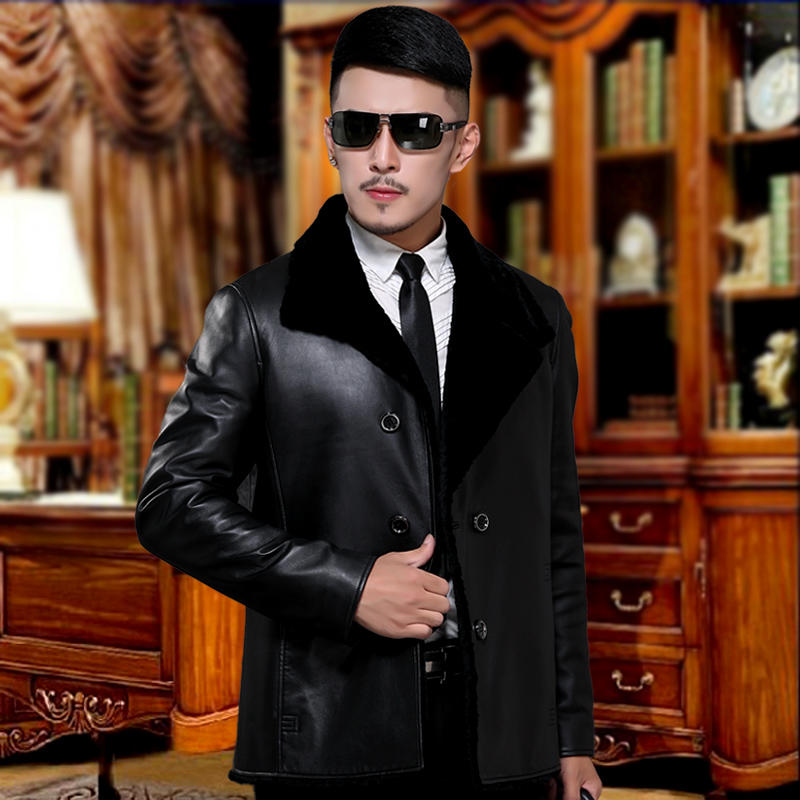 真男人皮衣穿搭,男性时尚穿搭皮衣
