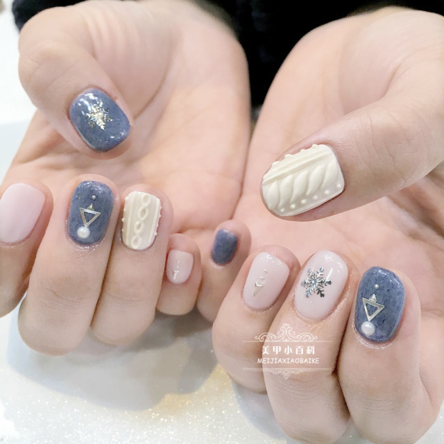 高大上豹纹美甲,适合冬天的皮草美甲