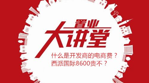 房哥问答｜开发商电商费是啥？西派国际8600块贵不？