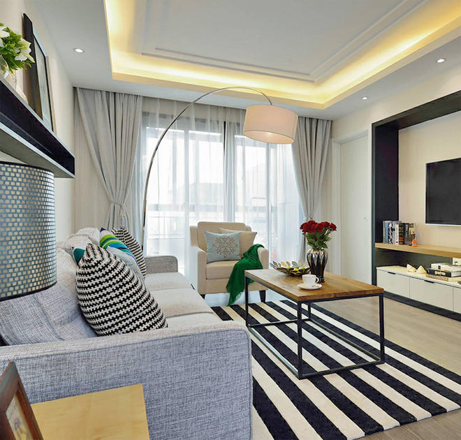 珍珠白的简约风格装修全屋效果图,装修风格大全2022简约风卧室