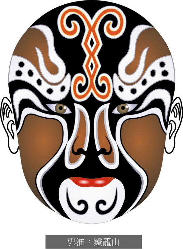 国粹脸谱重组画,国粹创意经典脸谱