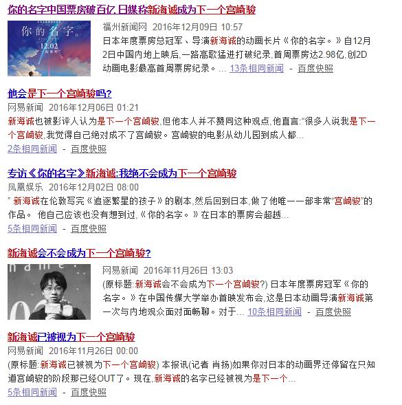 日本动画片推荐你的名字,你的名字票房多少日元