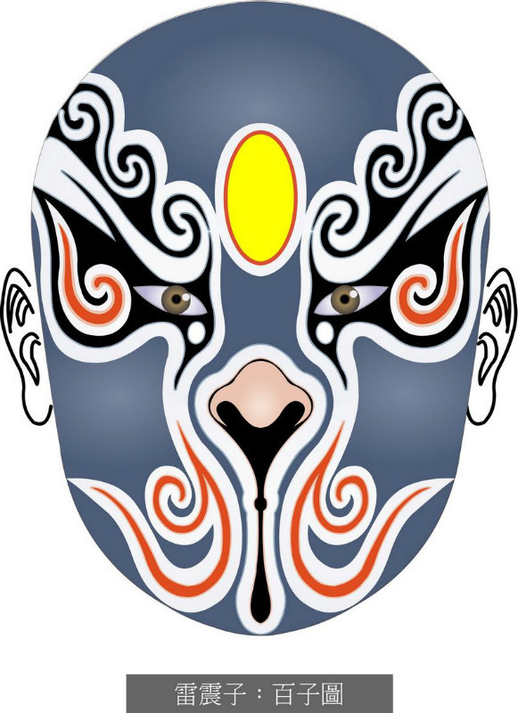 国粹脸谱重组画,国粹创意经典脸谱