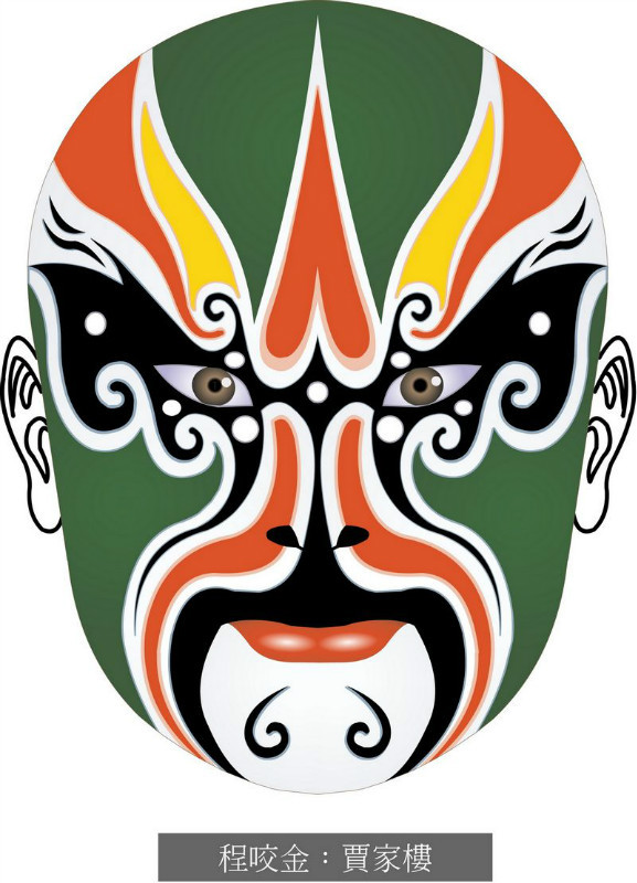 国粹脸谱重组画,国粹创意经典脸谱