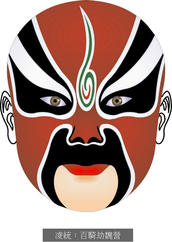 国粹脸谱重组画,国粹创意经典脸谱