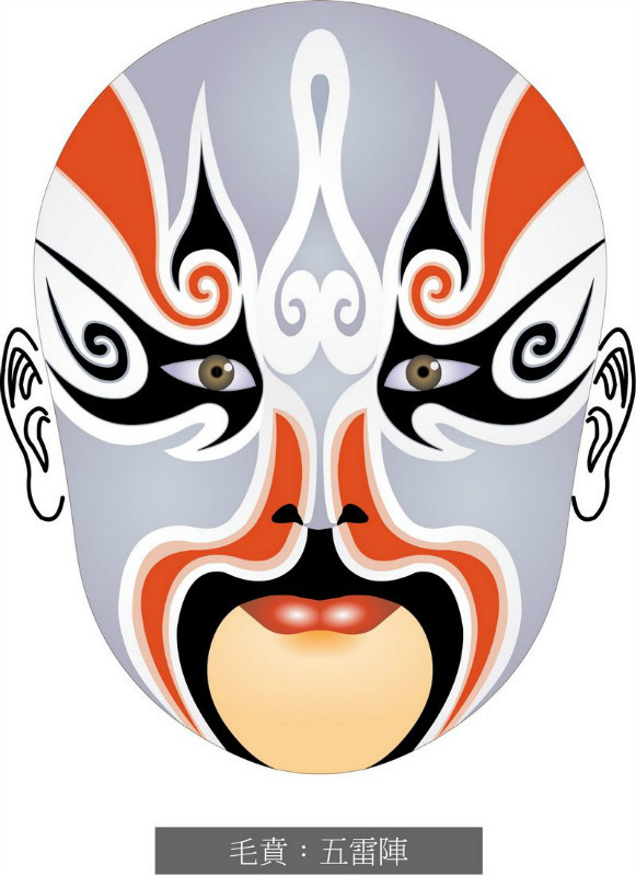 国粹脸谱重组画,国粹创意经典脸谱