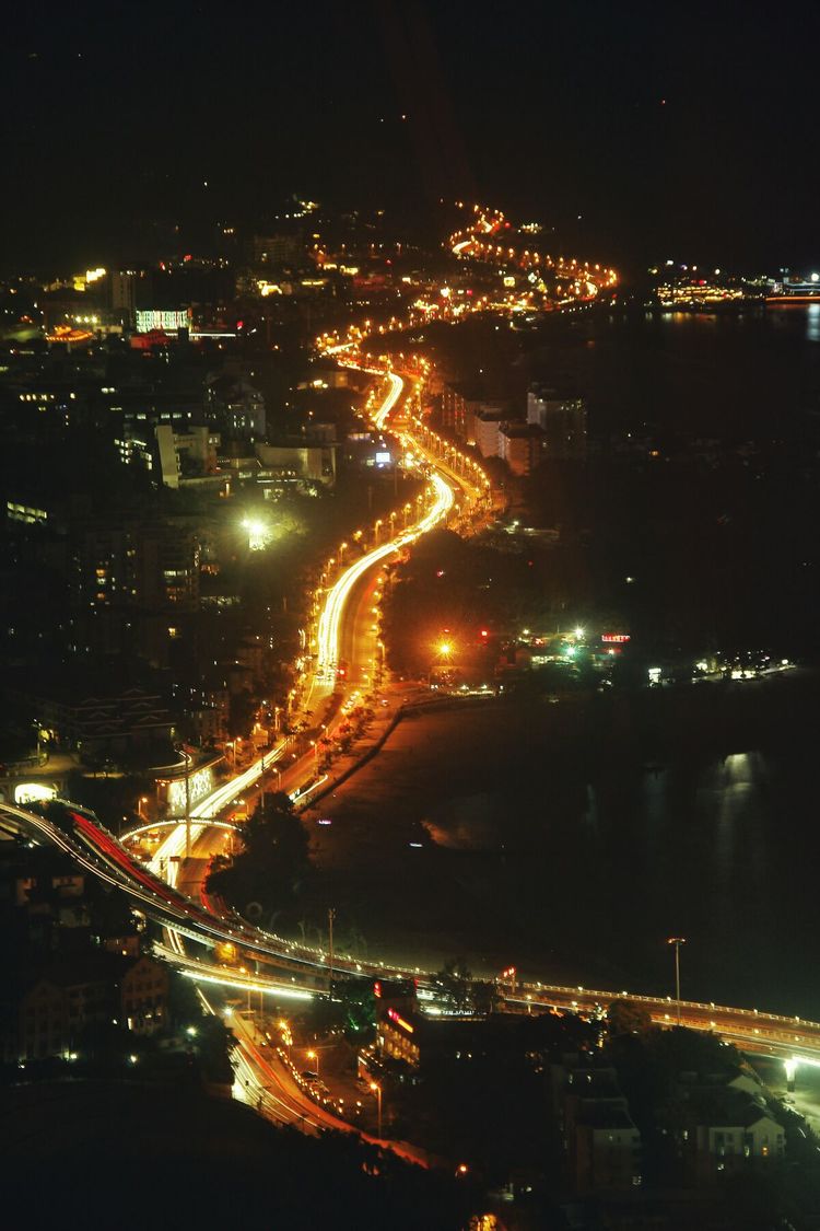 云上厦门看厦门夜景,海上看厦门