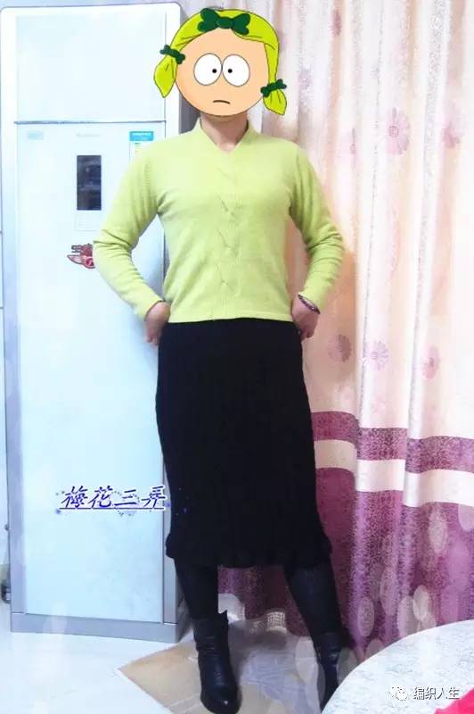 自己怎么织毛线半身裙,毛线半身裙高档气质