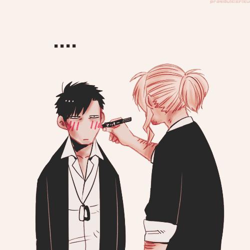 耳朵腮红画法,耳朵多种画法