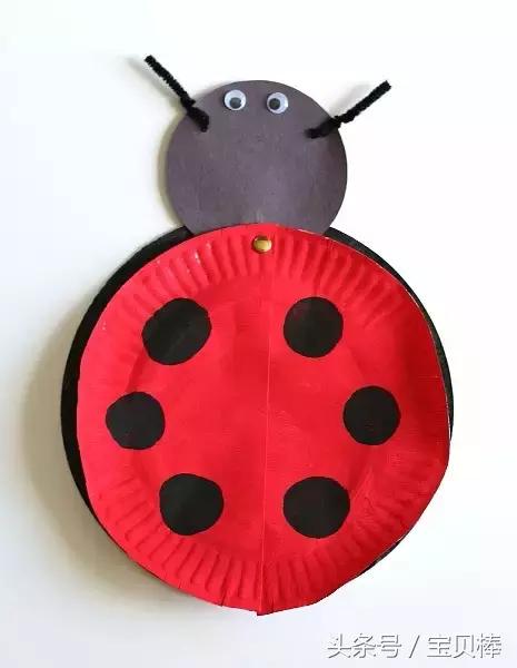 七星瓢虫手工贺卡,手工制作花朵贺卡小瓢虫