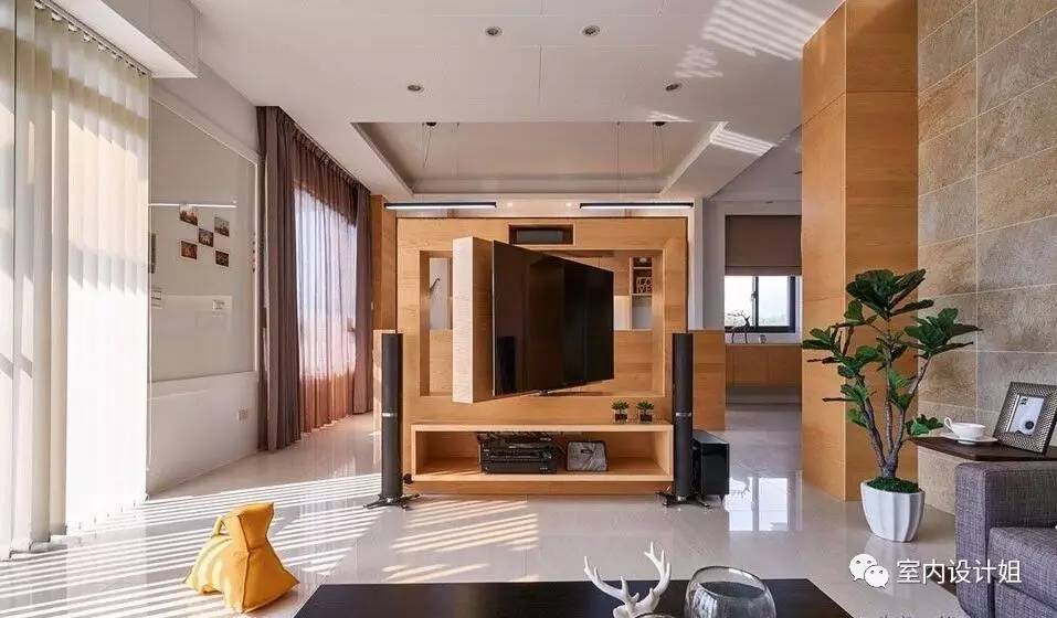 电视墙节省空间,电视墙太大用什么装饰一下