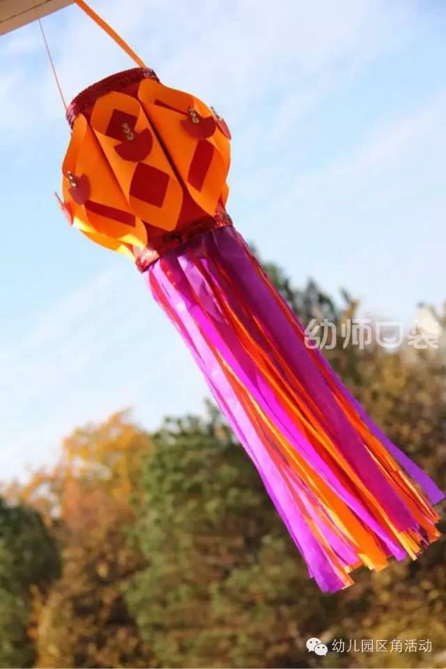 灯笼装饰幼儿园简单漂亮,幼儿园新年手工吊饰环创走廊灯笼