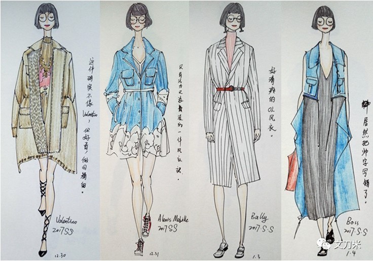 画画怎样穿衣服,风衣穿搭绘画教程