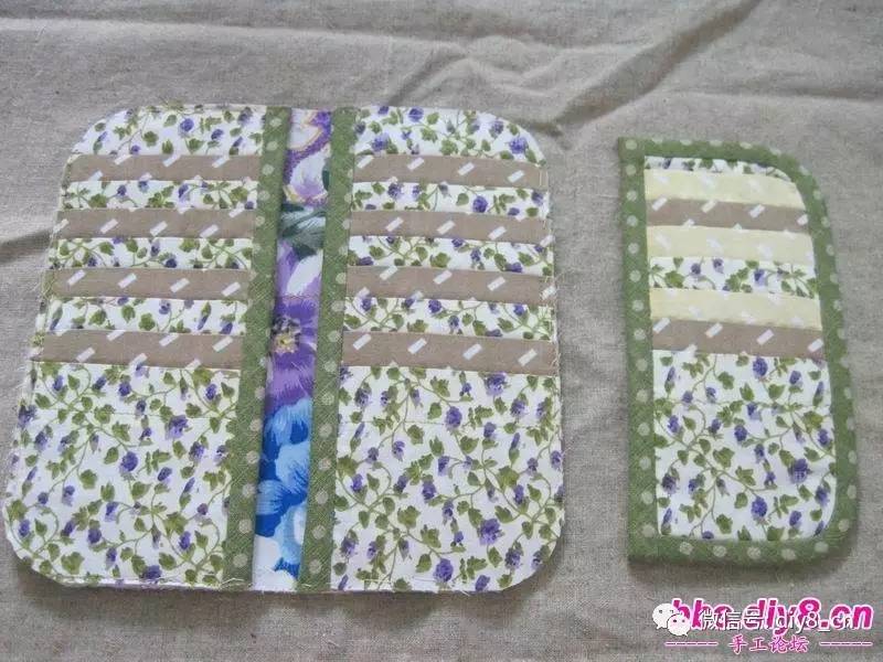 「百合幽兰」一款今年最流行草木绿色超多卡位的钱包教程，你来不来学？