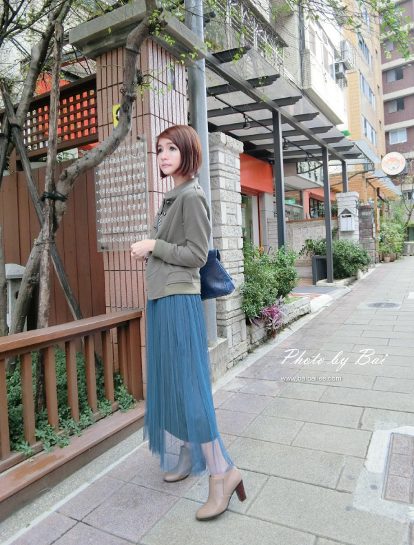 秋冬粉纱裙穿搭,穿搭春天的裙子