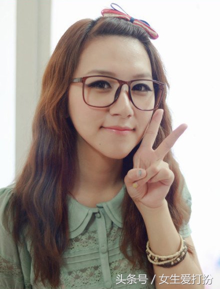 甜美风法式蛋卷头,甜美蛋卷头加头巾