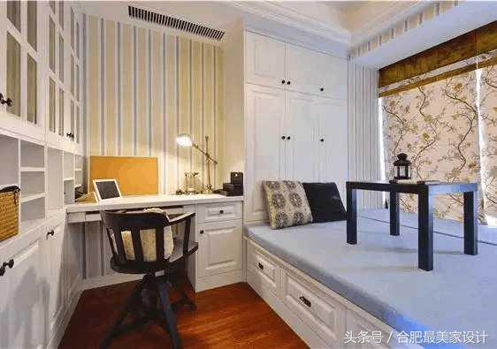 小卧室装修带书柜,小卧室装修多储物
