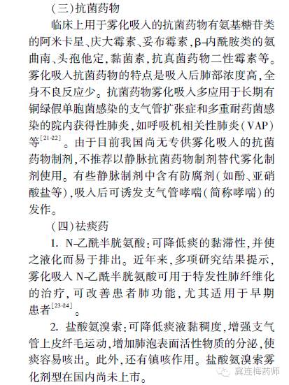 儿童雾化吸入专家共识,雾化吸入用药共识冀连梅