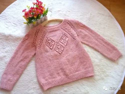 达西妈妈从上往下织毛衣套头衫,男大童套头衫从上往下织图解