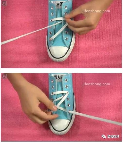 adidas三叶草ozweego鞋带系法,鞋带的可爱系鞋法
