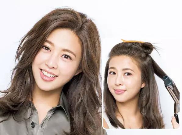 散头发自然好看的卷,头发懒人卷