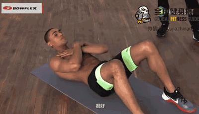 4个动作练出漂亮腹肌马甲线,女士健身练腹肌马甲线人鱼线