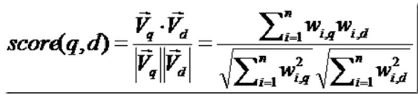 Lucene初探之计算文章相关性权重