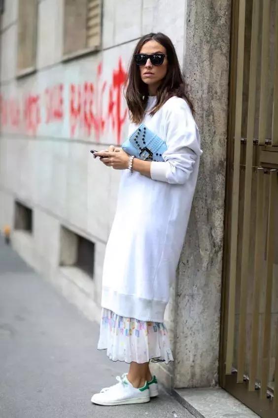 米白色连衣裙纱裙仙气飘飘长款,春天仙气纱裙