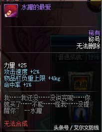 掉落的肥皂谁去捡？DNF中有趣的称号文字说明