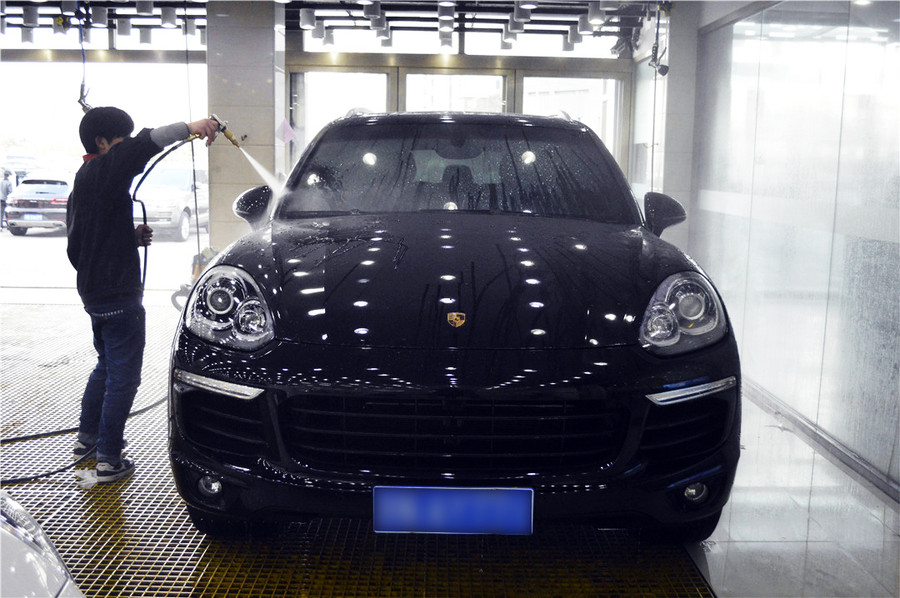 保时捷卡宴tpu漆面保护最佳效果图,保时捷卡宴最美车漆