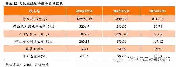 大汉三通上半年业绩,大汉三通最新信息