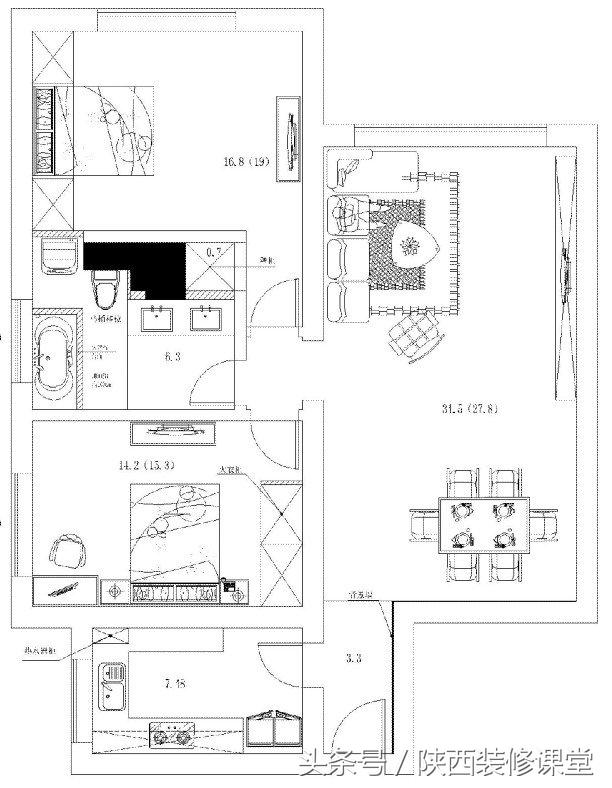 新中式装修套房,自己装修一套房子全过程